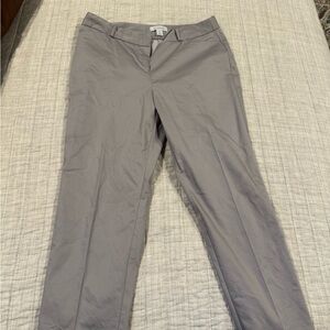 Liz Claiborne Gray Trousers with Flat Front Design